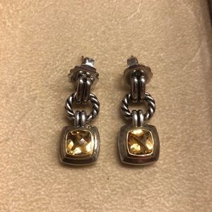 David Yurman Citrine Renaissance Drop Earrings